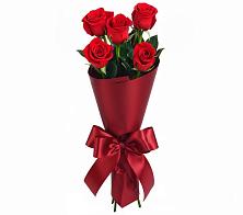 Букет 5 Красных роз Эдлесс Лав в Григорьевской