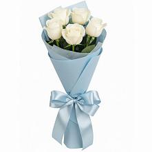 Букет 5 Белых роз Проуд #REPLACE_PRED# Григорьевской