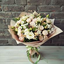 Букет цветов из:  Альстромерии, Розы и Хризантемы в Григорьевской