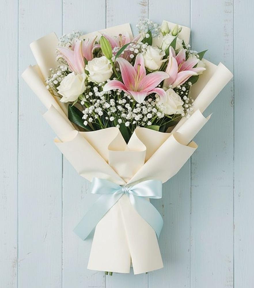 Букет цветов из: Лилии в Григорьевской