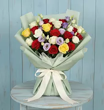 Букет цветов из:  Розы в Григорьевской