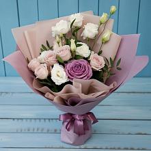 Букет цветов из:  Розы и Лизиантусы #REPLACE_PRED# Григорьевской