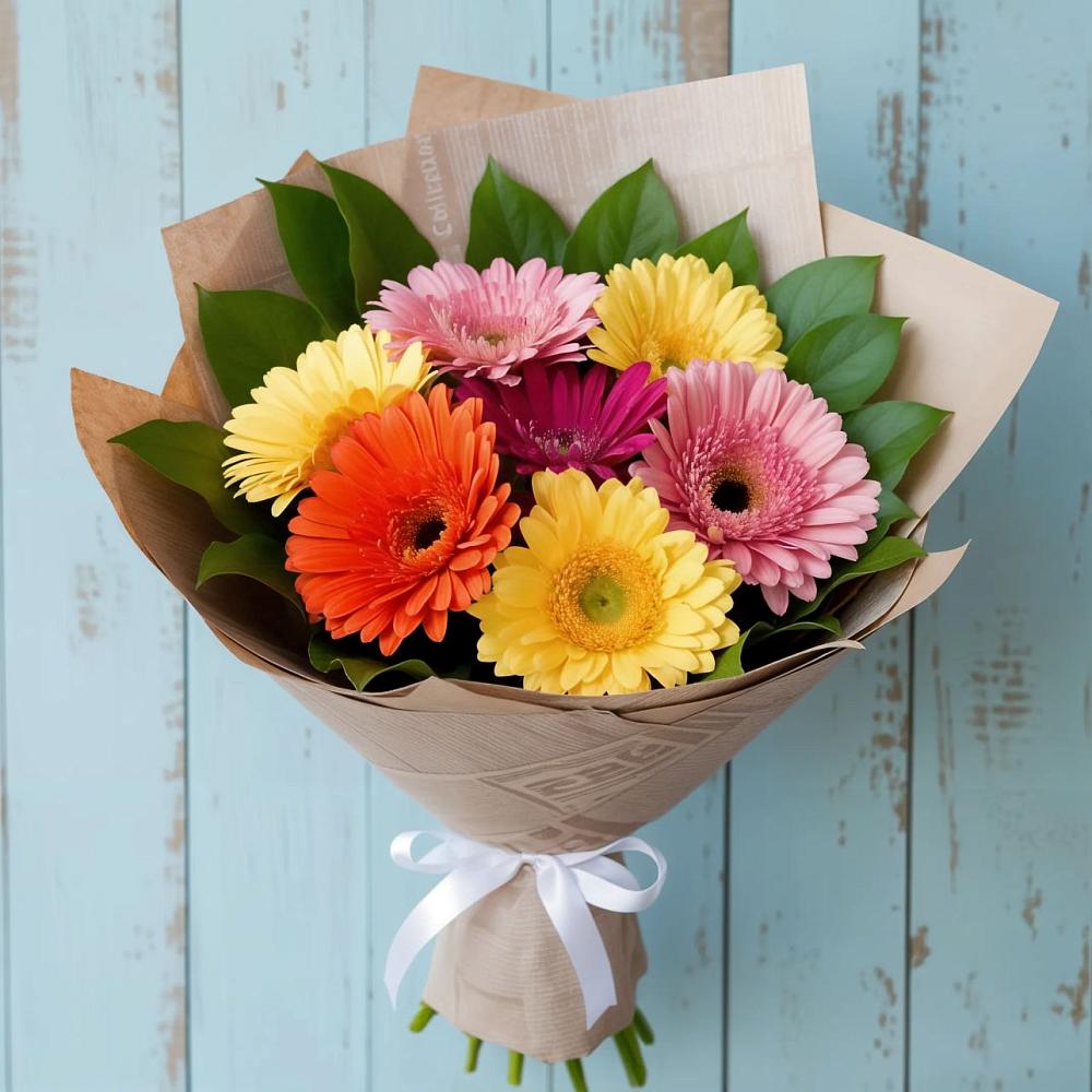 Букет цветов из: Герберы в Григорьевской