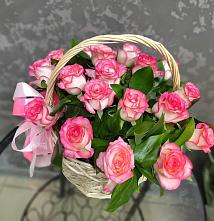 Цветочная композиция из Розы в корзине в Григорьевской