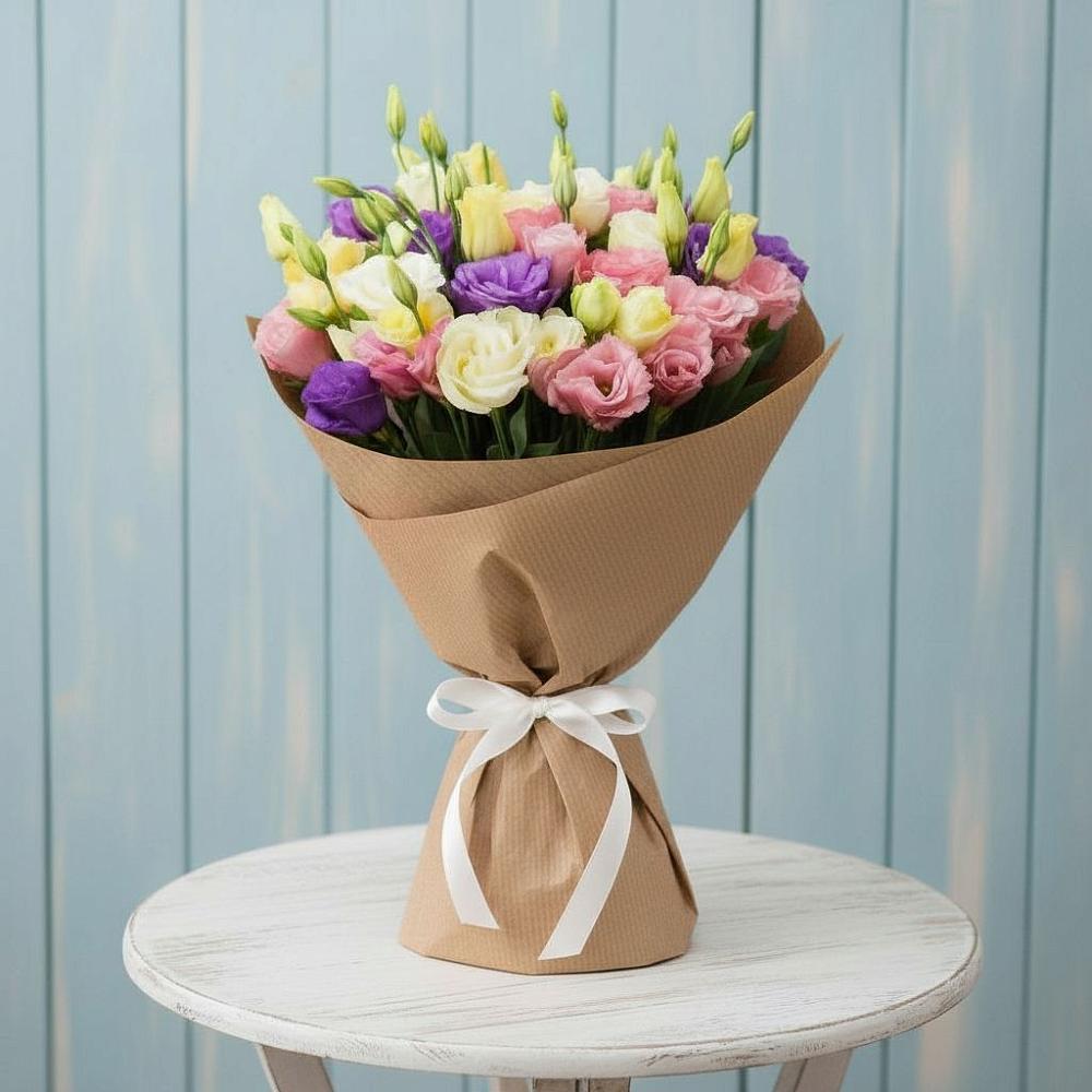 Букет цветов из: Лизиантусы в Григорьевской