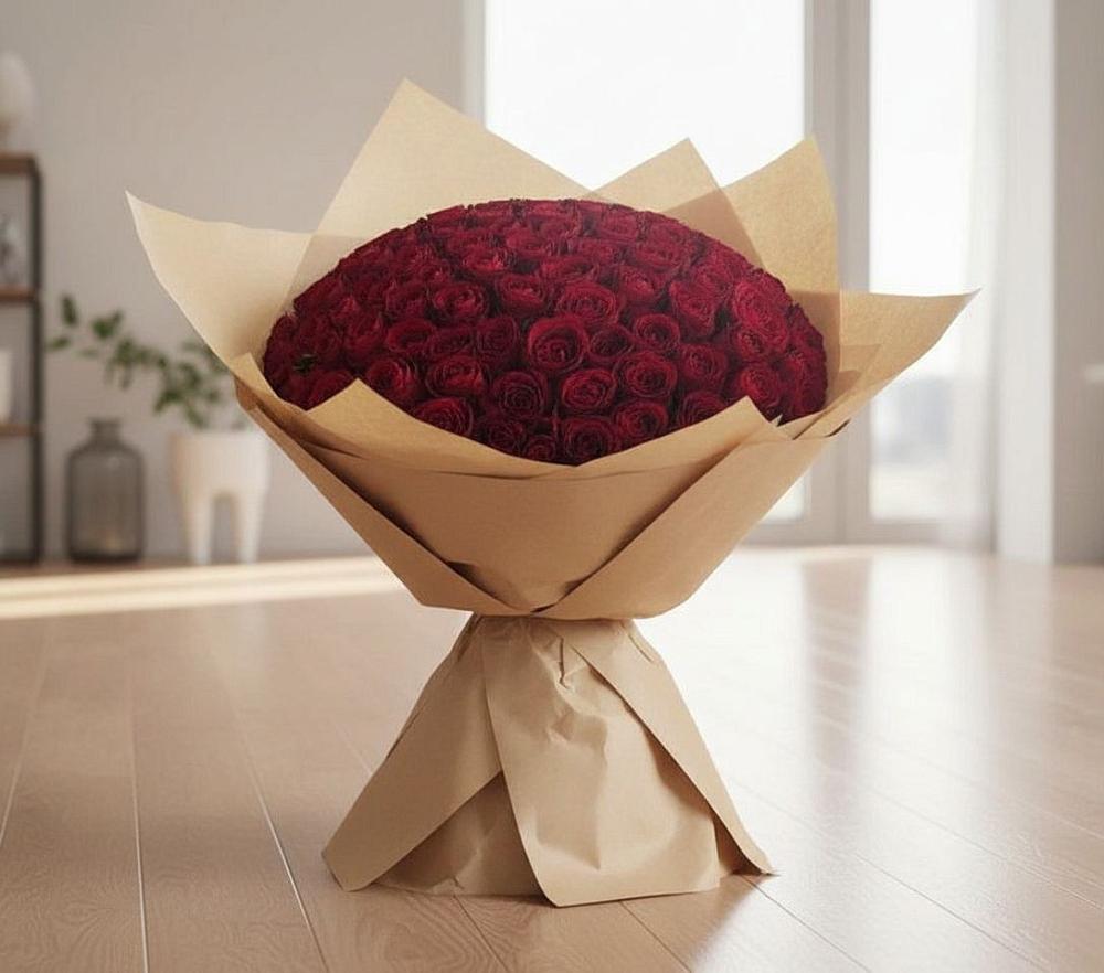 Букет 101 Красная роза в Григорьевской