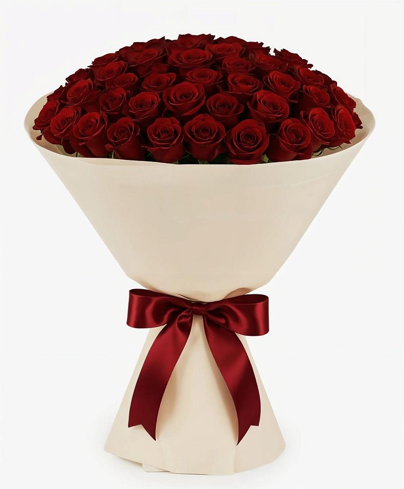 Букет 101 Бордовая роза Блэк Бакарра в Григорьевской