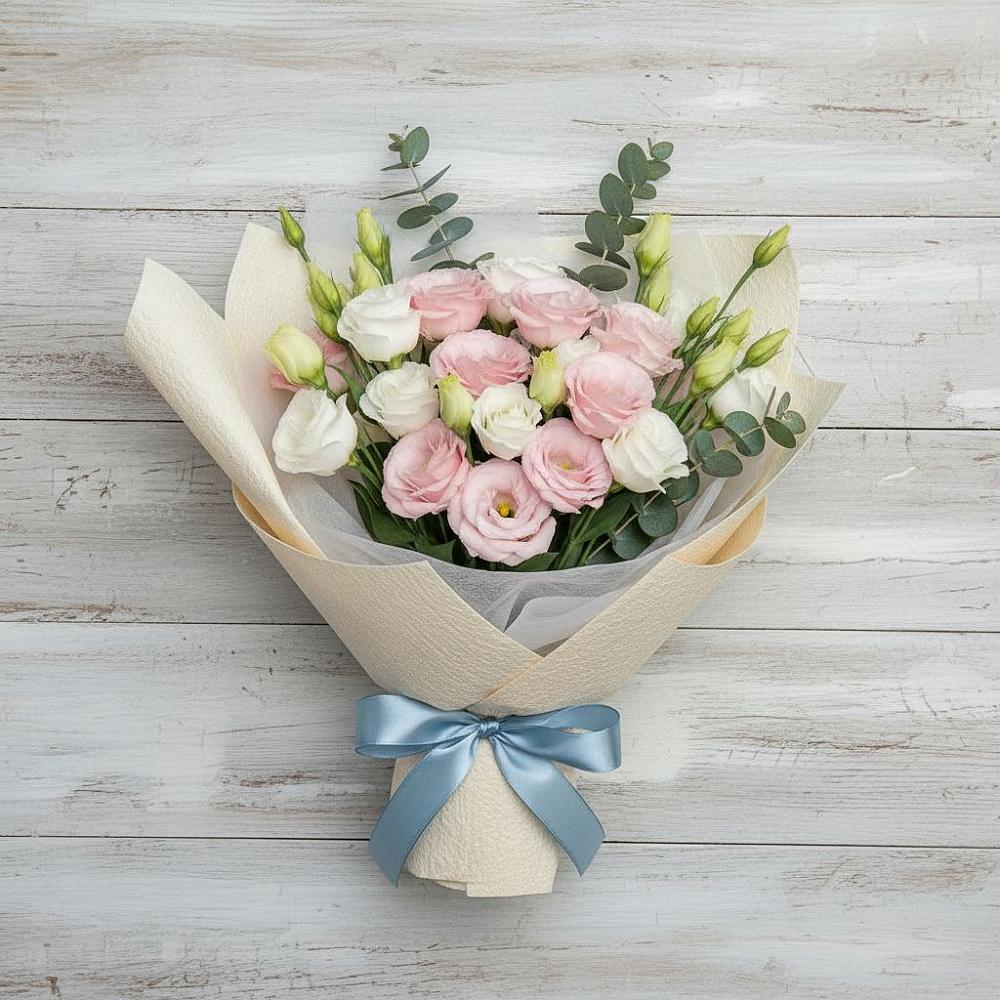 Букет цветов из: Лизиантусы в Григорьевской